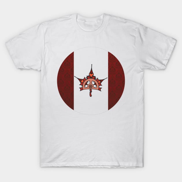 Steampunk / Victorian Canadian Flag T-Shirt by Ryphna